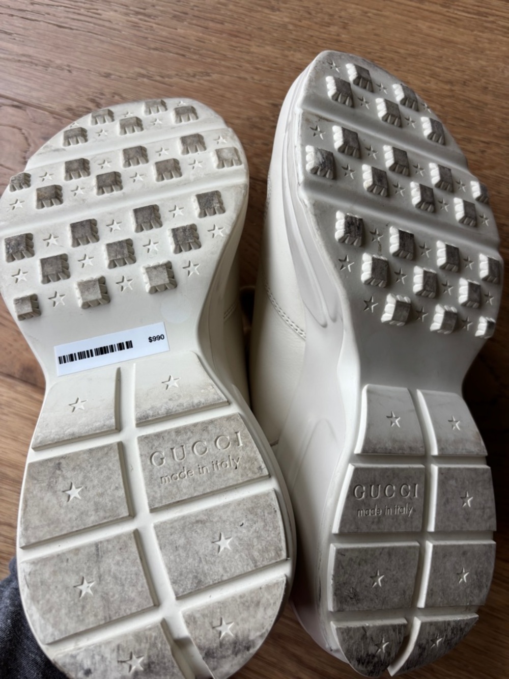 Gucci rython leather sneakers womens 6.5 - Picture 5 of 12